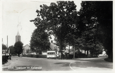 14448 Gezicht in de Torenstraat en Kerkstraat met bebouwing en bomen te Soest, uit het zuiden.